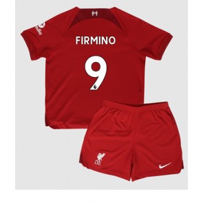 Liverpool Roberto Firmino #9 kläder Barn 2022-23 Hemmatröja Kortärmad (+ korta byxor)